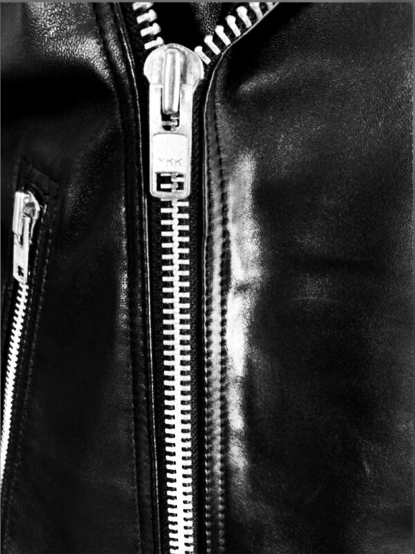 Chic Authentic Leather Jacket with Belt for Stylish Men - Image 6