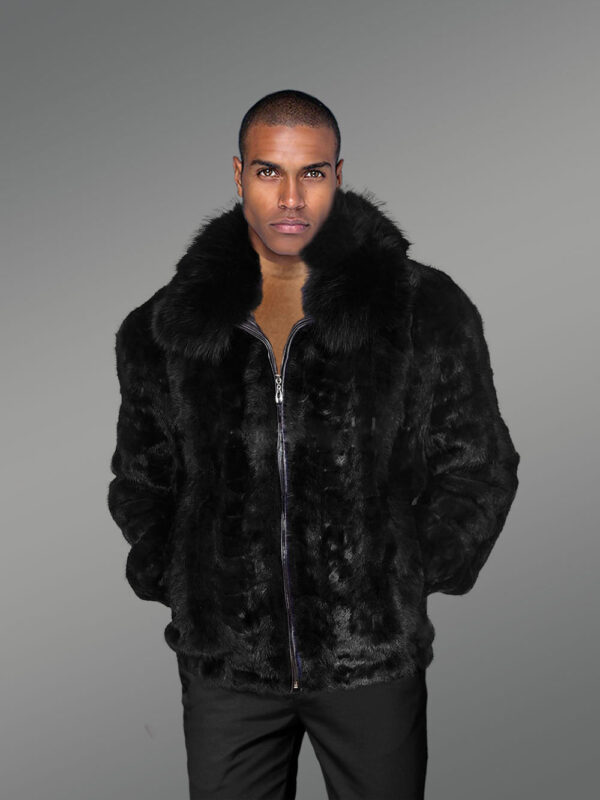 Premium Mink Fur Jacket for Men