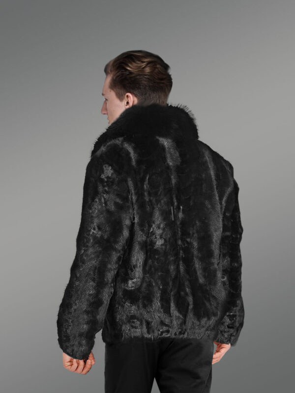 Premium Mink Fur Jacket for Men - Image 3