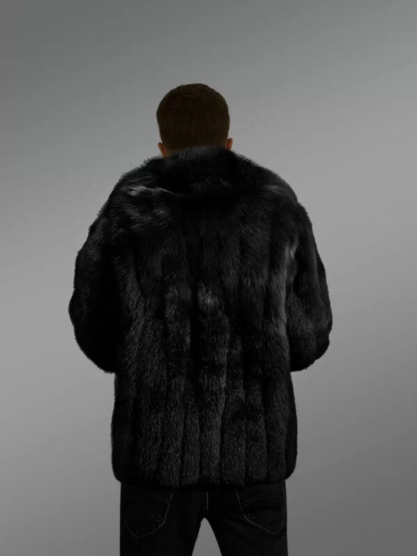 Genuine Fox Fur Jacket for Trendy and Stylish Men - Image 5
