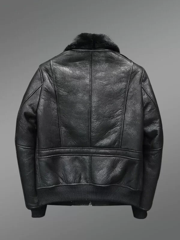 Genuine Shearling Jackets In Black Redefine Men’s Fashion - Image 2