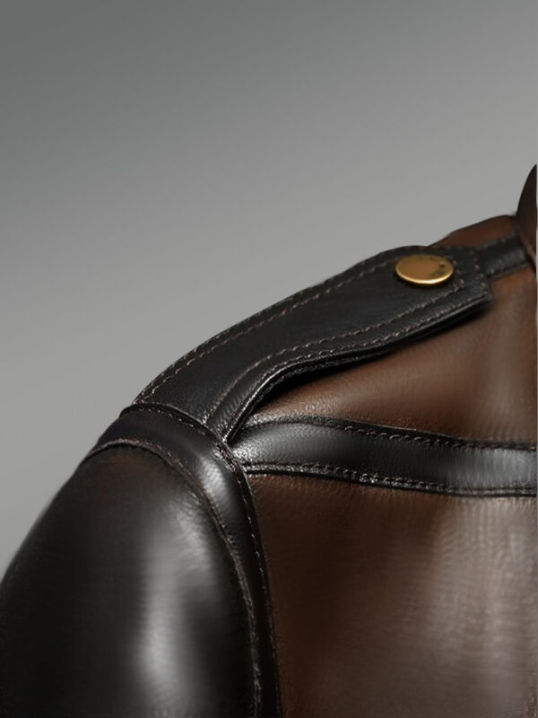 Genuine Tan Shearling Jackets for Men with Flawless Designing - Image 4