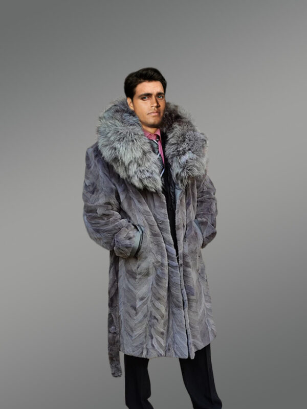 Gray Mink Coat for Men - Image 7