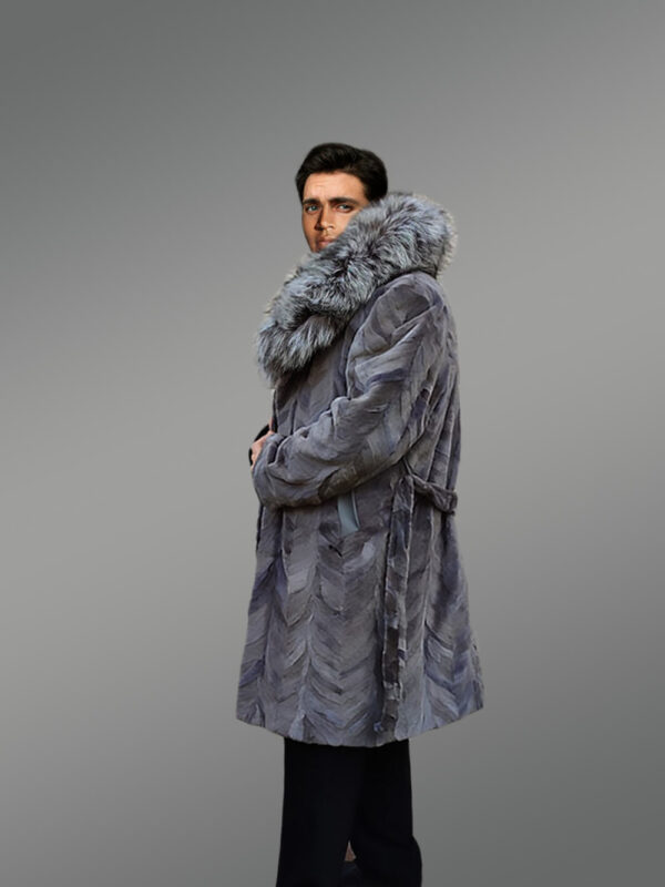 Gray Mink Coat for Men - Image 8