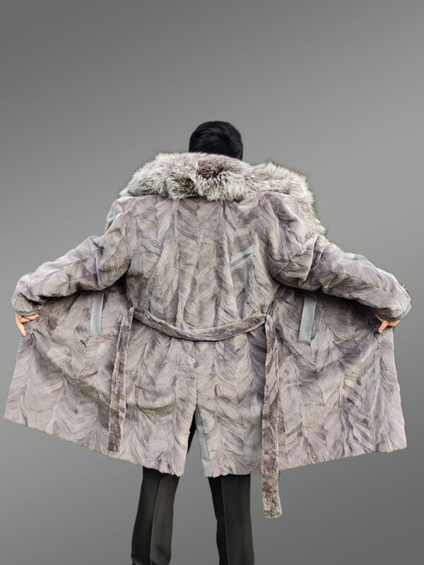 Gray Mink Coat for Men - Image 9