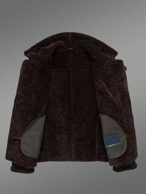 Men’s Authentic Shearling Jacket Flawlessly Designed - Image 4