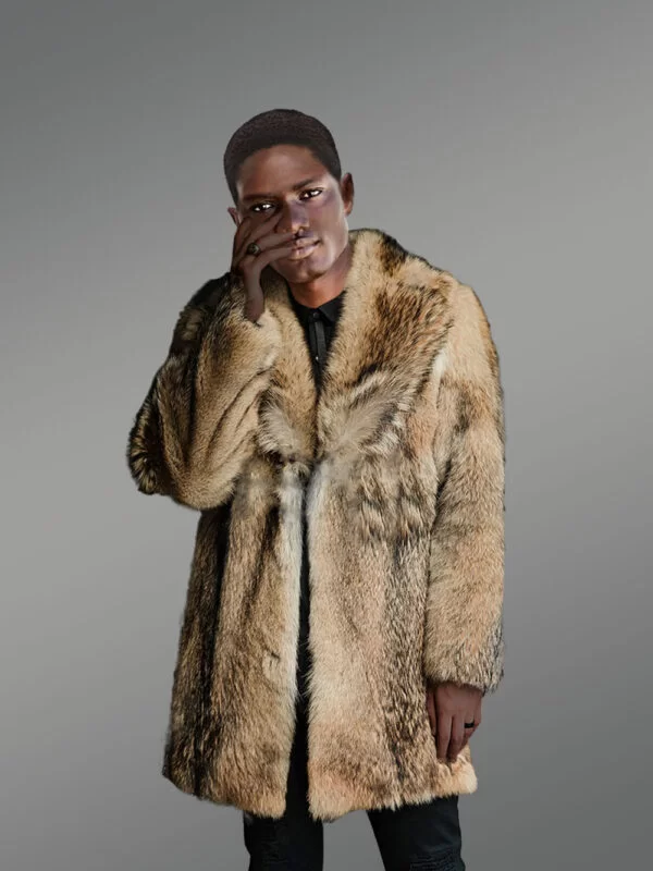Mens Coyote Fur Jacket to Look Spectacular at Any Time - Image 6