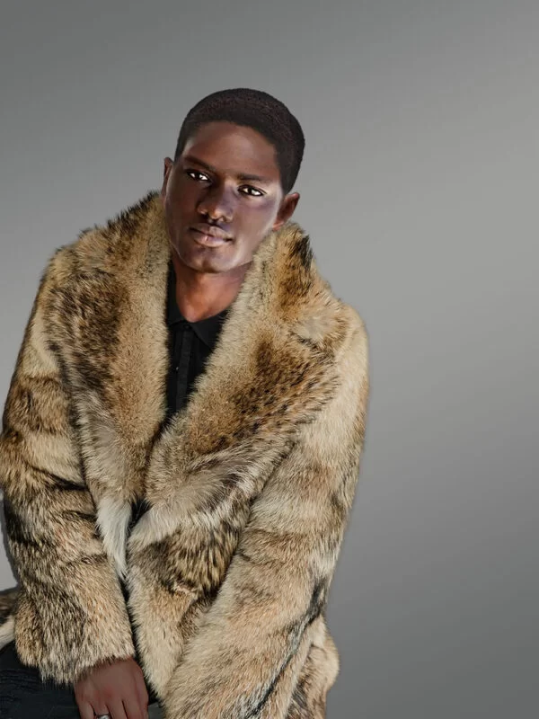 Mens Coyote Fur Jacket to Look Spectacular at Any Time - Image 8