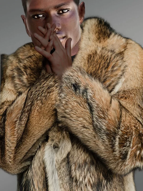 Mens Coyote Fur Jacket to Look Spectacular at Any Time - Image 5