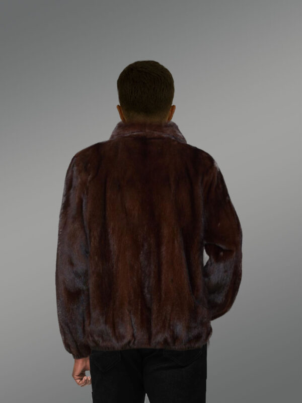 Reversible Mink fur bomber and in Nappa-finished leather - Image 4