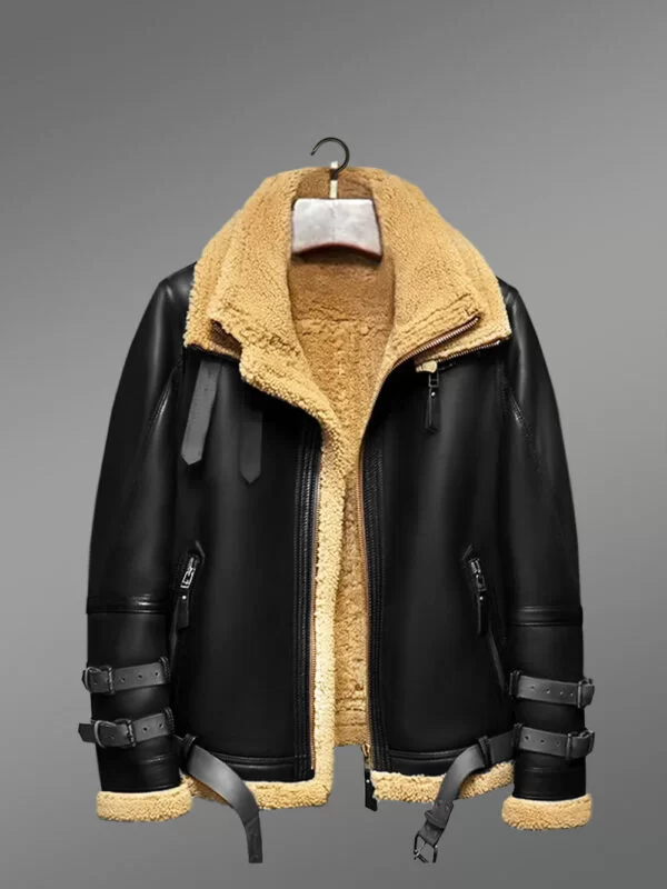 Authentic Shearling Jacket in Black