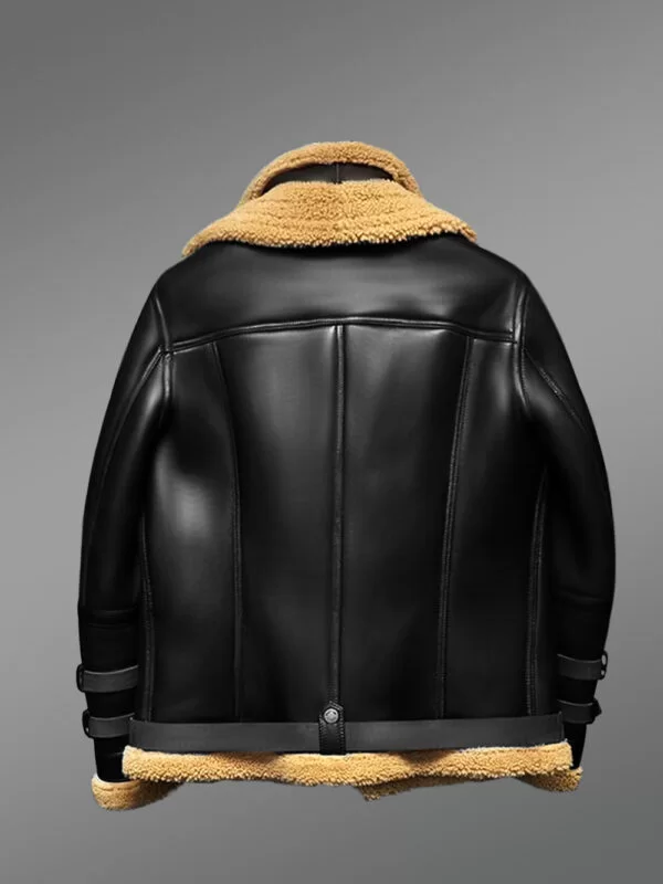 Authentic Shearling Jacket in Black - Image 5