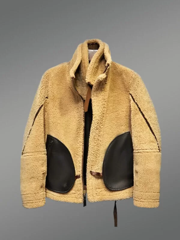 Authentic Shearling Jacket in Black - Image 4