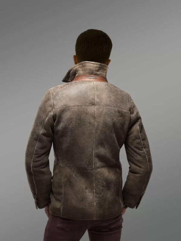 Ultra Warm Vintage Shearling Coat - Image 4