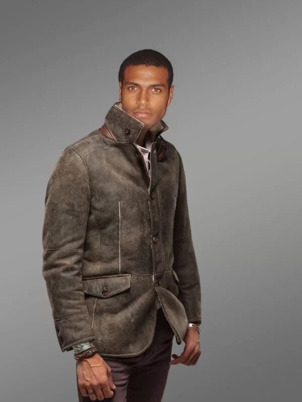 Ultra Warm Vintage Shearling Coat - Image 3