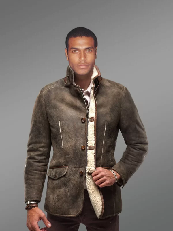 Ultra Warm Vintage Shearling Coat - Image 2
