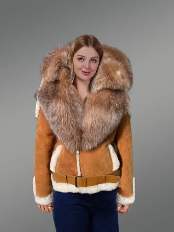 Authentic Women's Shearling Coat - Image 2