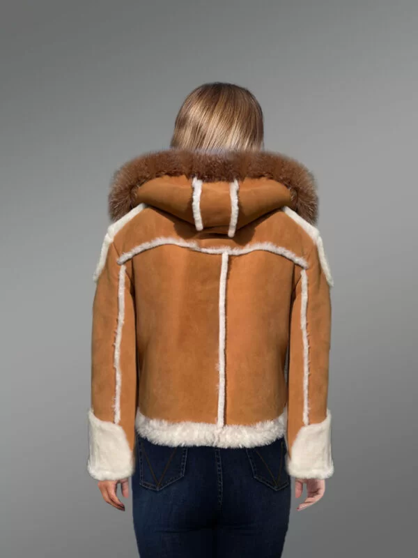 Authentic Women's Shearling Coat - Image 3