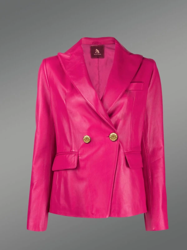 Authentic Leather Jackets in Pink for Gorgeous Women - Image 3