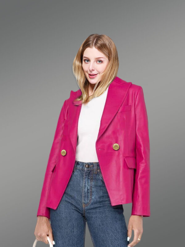 Authentic Leather Jackets in Pink for Gorgeous Women