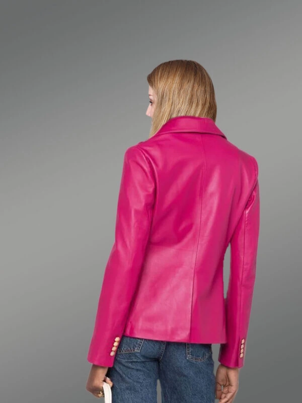 Authentic Leather Jackets in Pink for Gorgeous Women - Image 5