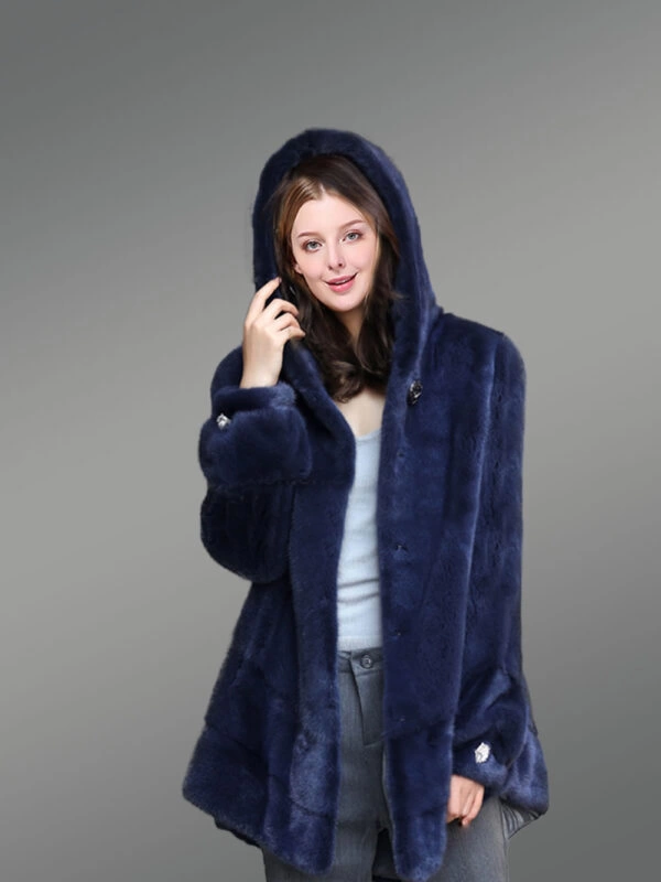Cape Mink Fur Jacket for Women