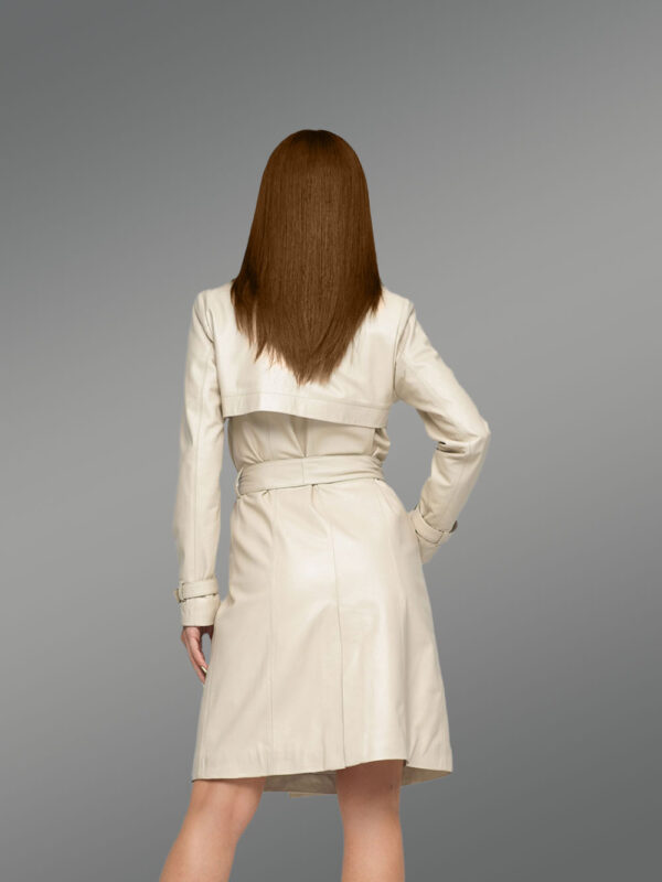Long Leather Coat for Women - Image 3