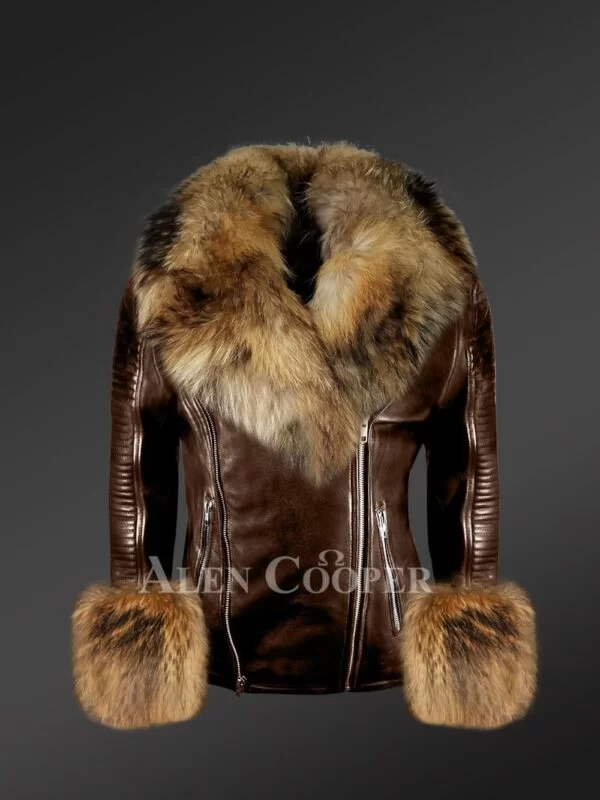Genuine Leather Jackets with Removable Fur Collar and Handcuffs to Redefine Your Appeal - Image 2