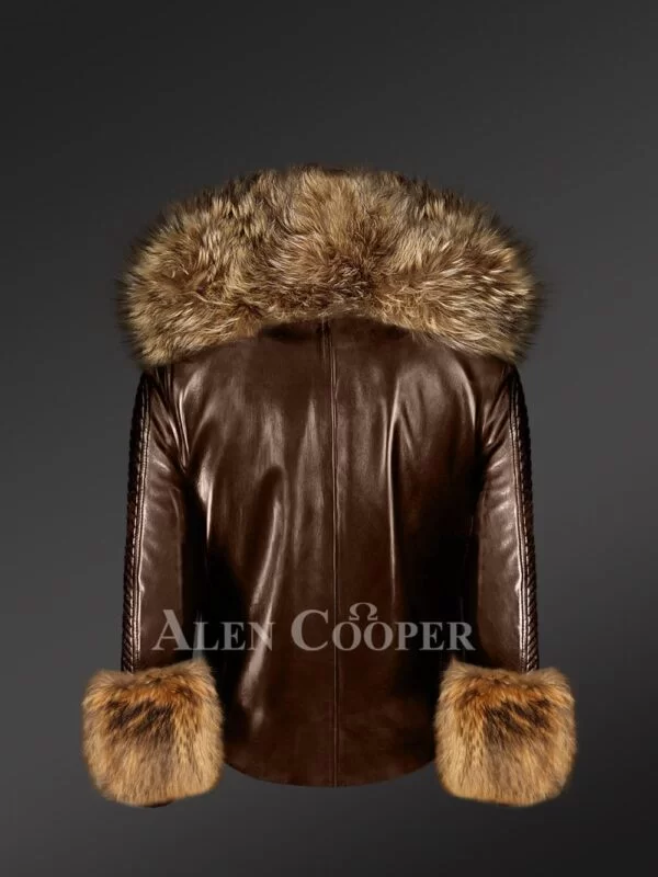 Genuine Leather Jackets with Removable Fur Collar and Handcuffs to Redefine Your Appeal - Image 4