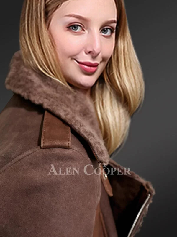 Genuine Shearling Jackets for Women to Redefine Grace - Image 5