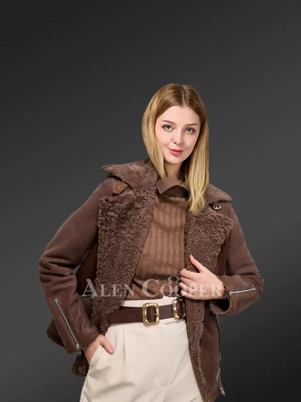 Genuine Shearling Jackets for Women to Redefine Grace - Image 3