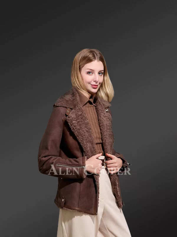 Genuine Shearling Jackets for Women to Redefine Grace - Image 4
