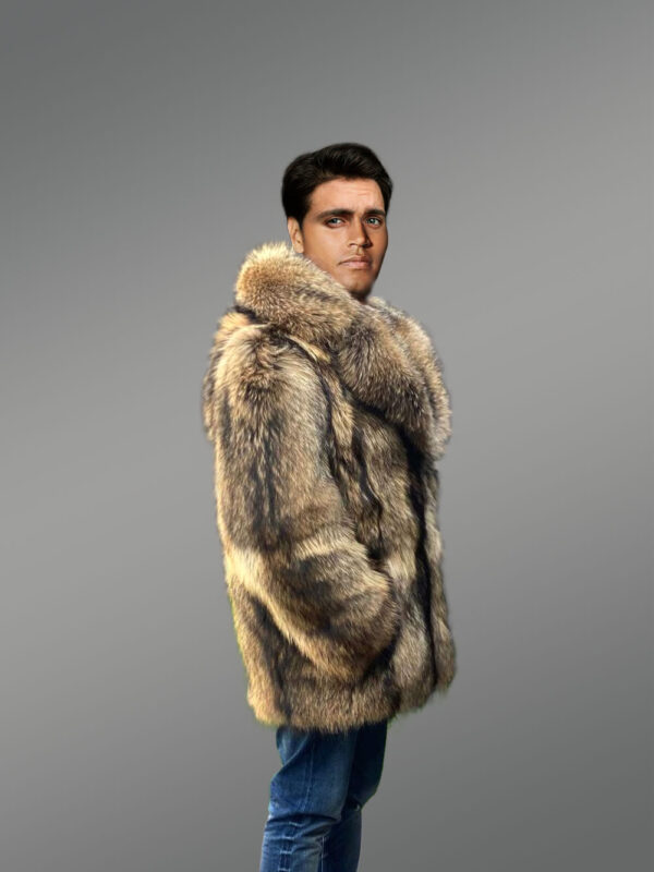 Raccoon Fur Jacket for Men - Image 5