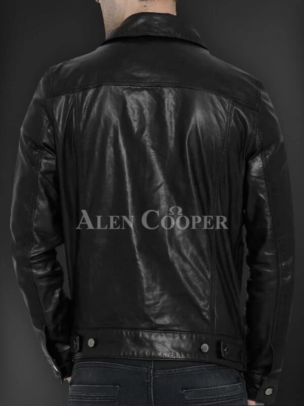 Soft Yet Sturdy Reasonable Leather Jacket for Men - Image 12