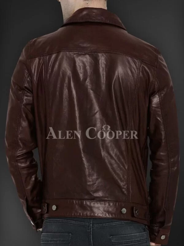 Soft Yet Sturdy Reasonable Leather Jacket for Men - Image 11