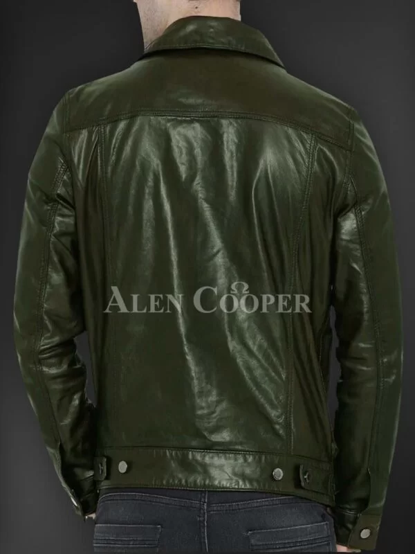 Soft Yet Sturdy Reasonable Leather Jacket for Men - Image 9