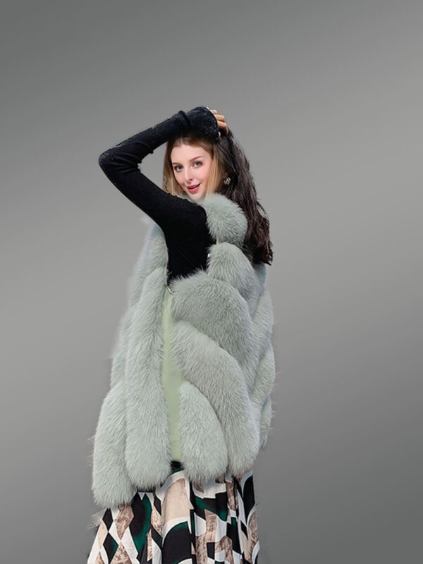 Real Fox Fur Sleeveless Waistcoat - Image 2