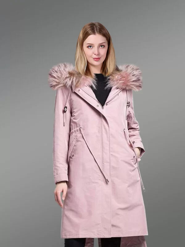 Parka Coat for Women with a Detachable Fur Liner and Hood - Image 2