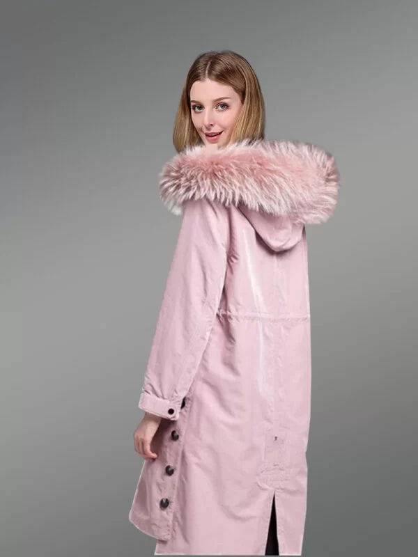 Parka Coat for Women with a Detachable Fur Liner and Hood - Image 4