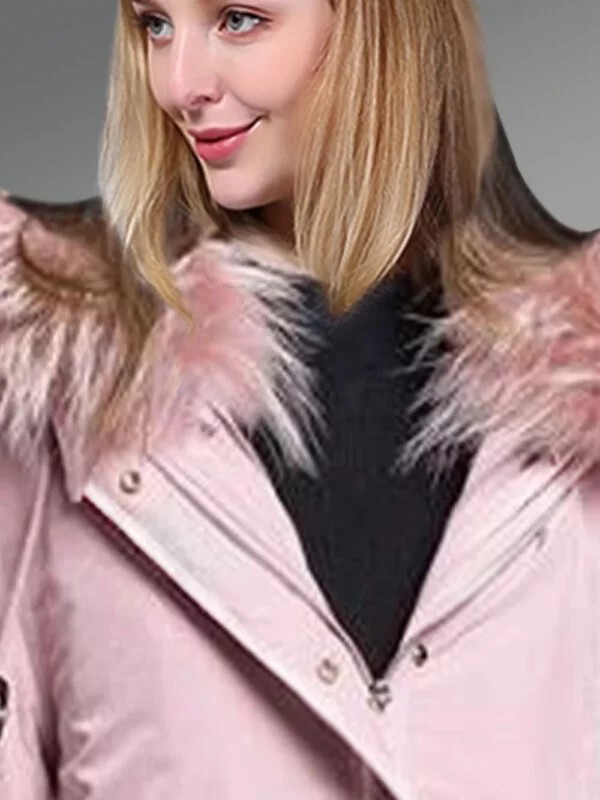 Parka Coat for Women with a Detachable Fur Liner and Hood - Image 6