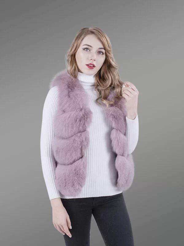 Women’s Short Paragraph Fur Vest with Supreme Warmth and Comfort - Image 6