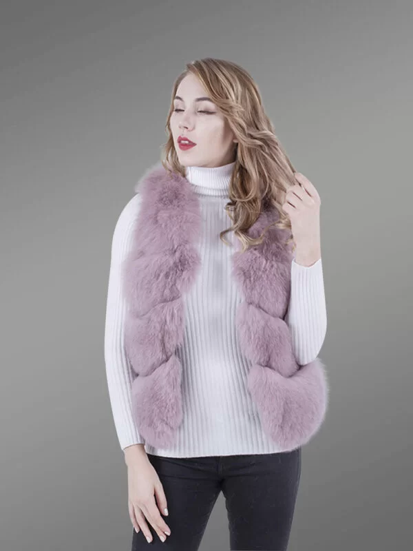 Women’s Short Paragraph Fur Vest with Supreme Warmth and Comfort - Image 7