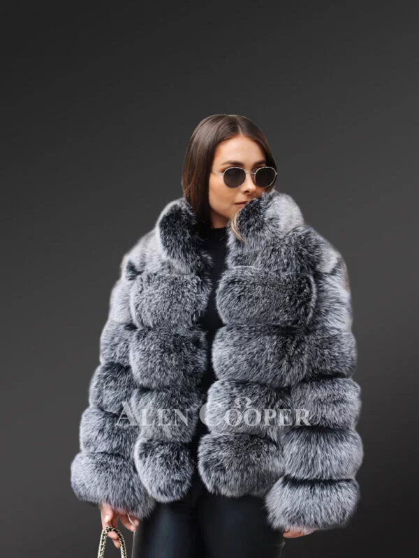 Women’s Incredibly Warm Winter Real Fox Fur 5 Rows Paragraph Coat - Image 3