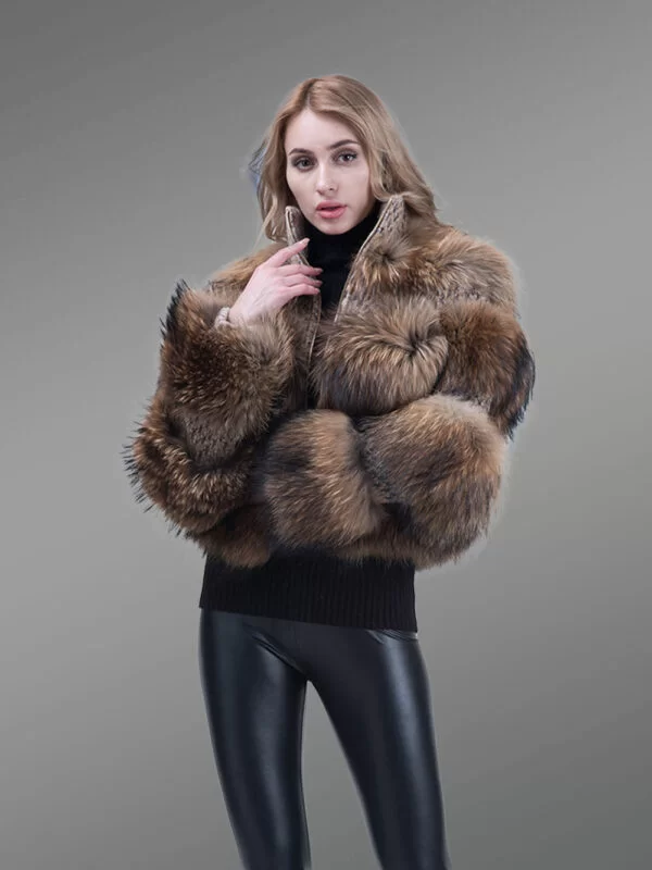 Super Soft and Incredibly Warm Coal Black Real Fox Fur Short Winter Coat for Women - Image 2