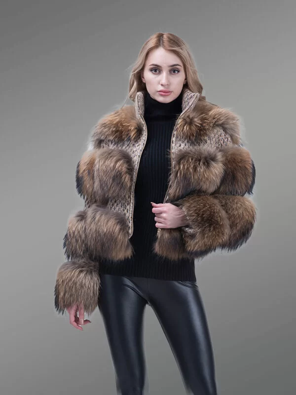 Super Soft and Incredibly Warm Coal Black Real Fox Fur Short Winter Coat for Women - Image 7