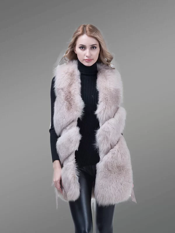 Stylish Fox Fur Vest for Women
