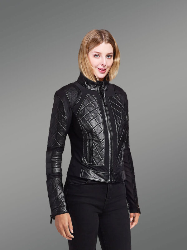 Moto Leather Jacket for Women - Image 4