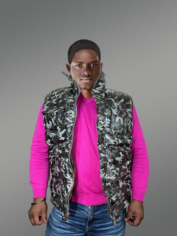All Season Leather Vest for Men - Image 3