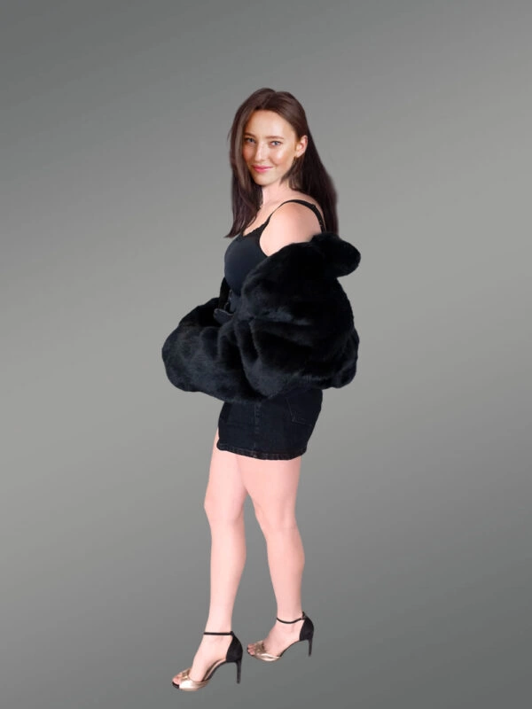 Women Turtle neck Bomber - Image 3