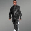 Men Button Down Jogger Set